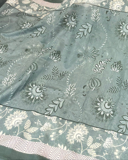 100% PURE BANARASI DIGITAL PRINTED MUL COTTON ULTRA SOFT SAREE